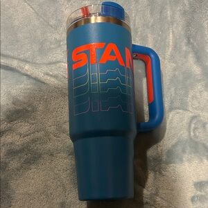 Stanley Blue and Red Travel Mug